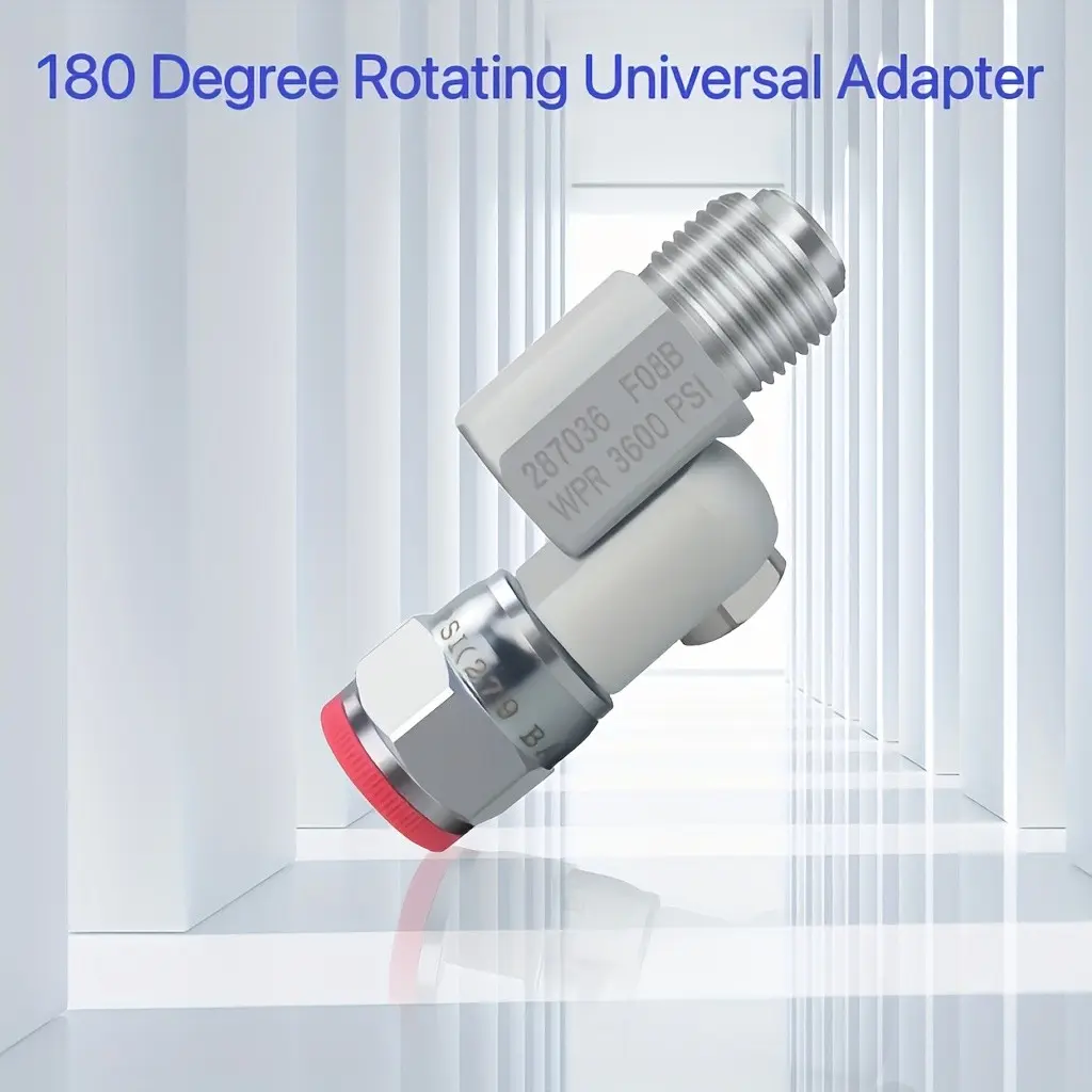 1PCS Airless Paint Spray Gun 180 Degree Rotation Universal Adapter, Compatible With 287036 7/8 Inch Thread , Easy-Turn Directional Spray Nozzle, Rotatable Spray Nozzle, Adjustable Nozzle, Spray Nozzle Tips