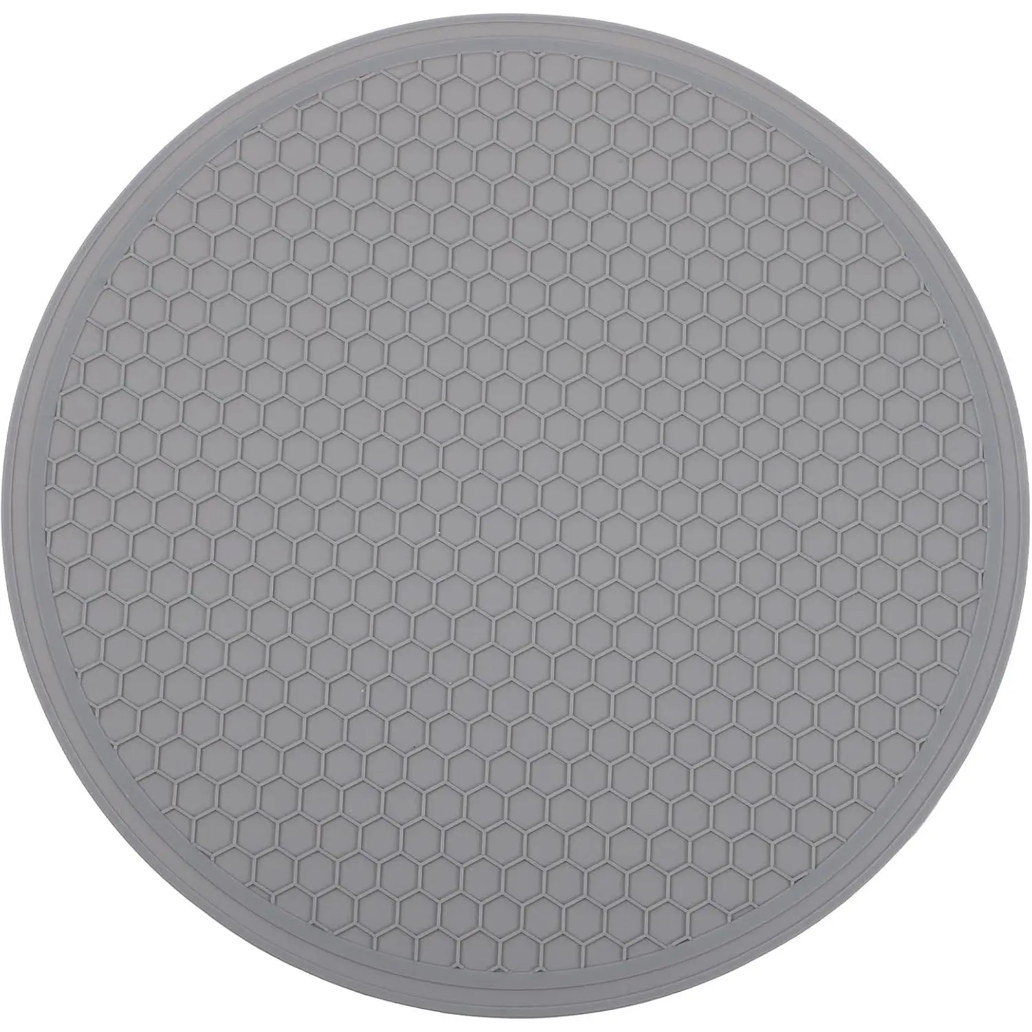 Microwave Mats, 10 inch Heat Resistant Multifunctional Mat for Kitchen, Non-Slip  Trivet Dishwasher Safe, Splatter Guard, Grey 1 count