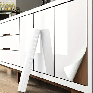 Self-adhesive Solid Color Furniture Sticker, Thickened Furniture Sticker, Cabinet Wardrobe Sticker, Home Decor Supplies