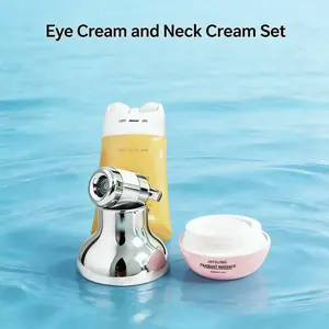 Eye Cream and Neck Firming Roller Cream for Moisturizing Hydrating Skin, Smoothing Fine Lines, Enhancing Eye and Neck Skin Elasticity, Hydrate Moisture Moisturize eye firming cream neck - eye care Electric with Red Light Vibration Moisturizer