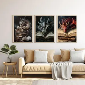 3/4/6 Pack Dragon Diamond Painting Art Kits for Adults Beginners DIY Round & Square Rhinestone 5D Diamond dots Gemstone Craft Home Wall Decoration