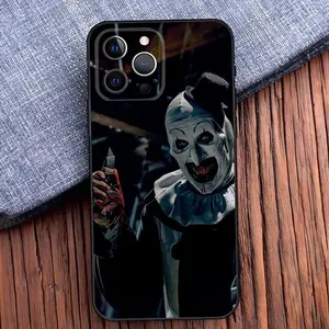 T-TerrifierS Art the Clown Phone Case For iPhone 17 Air 16,15,14,13,12,11,Pro,X,XS,Max,XR,Plus,Mini Black Soft Silicone Case
