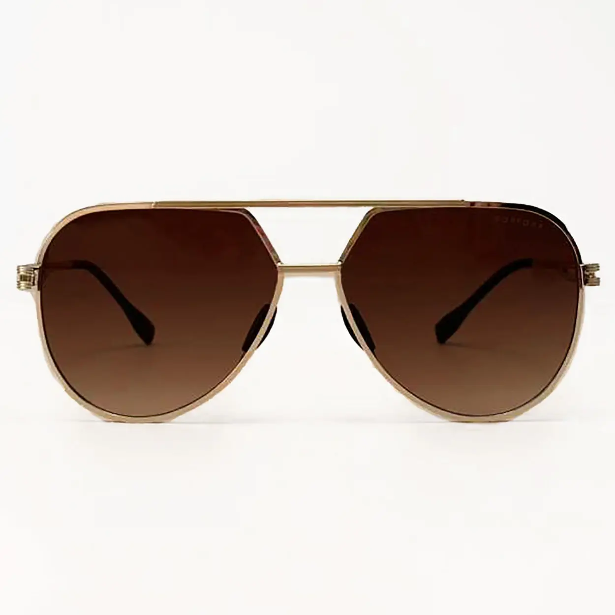 Emily Untangled - Brown - Tangle Free Aviator Sunglasses - FDA Shatter-Resistant Lenses - UV400 - For Women & Men