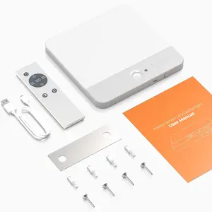 Rechargeable Motion Sensor Ceiling Light with Remote,3 Color Modes, Wireless Battery-Operated Magnetic LED Lights for Shower, Closet, Pantry, Shed, Hallway, Porch, Garage