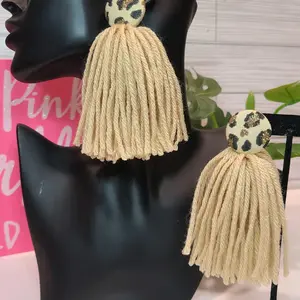 Glam Gone Wild - Button Tassel Earrings
