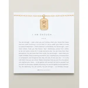 I Am Enough Statement Necklace