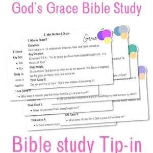 God's grace Bible study Tip-in