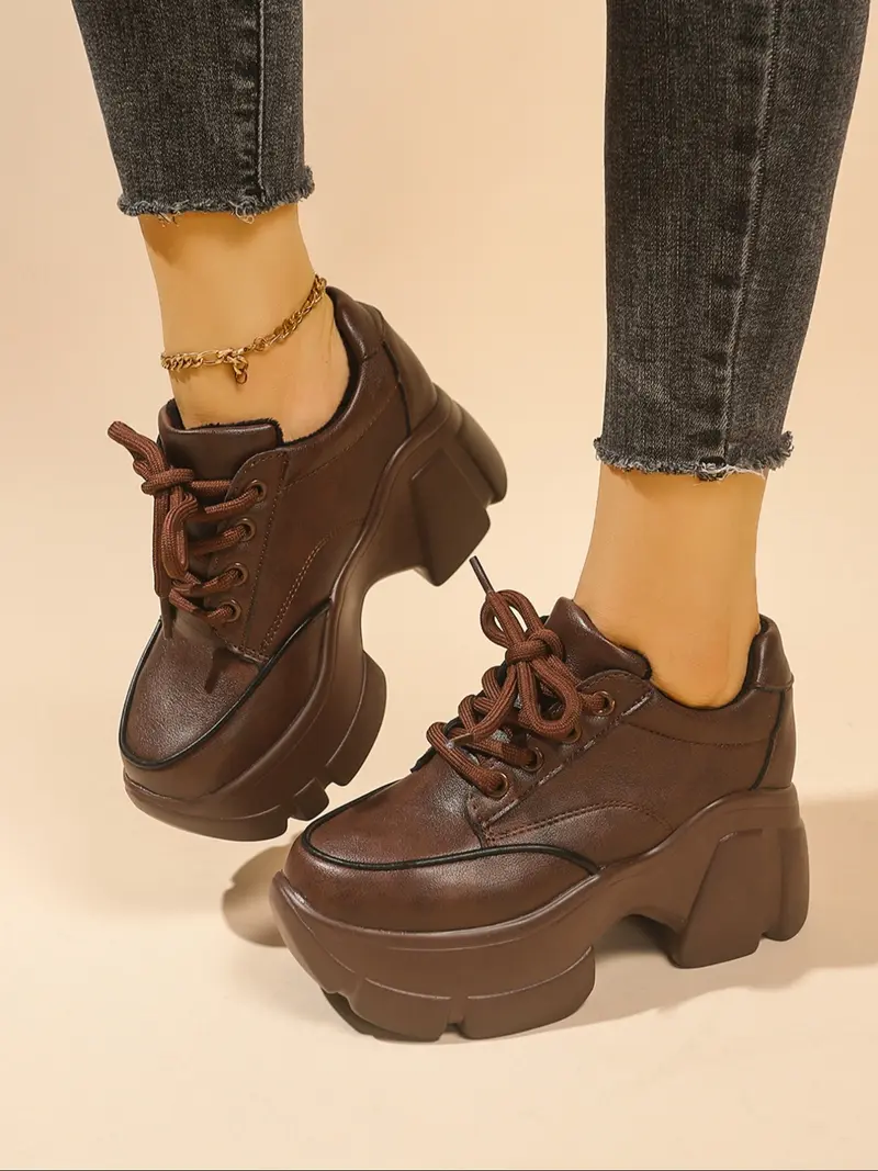 brown platforms - TikTok Shop