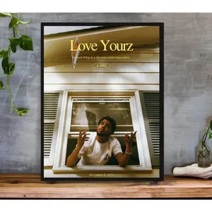 Sale off up to 50%] [No frame, Free Ship] J Cole Poster, 2014 Forest Hills Drive Album, Hip Hop Poster (No Frame)
