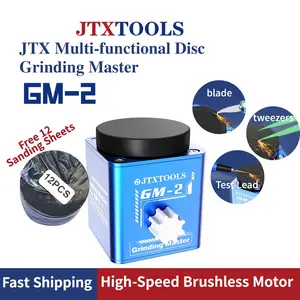 JTX GM-2 Multi-functional Disc Polishing Grinding Machine Tweezers Blades Metal Wood Plastic Jade Grinding Repair Tool