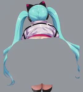 Hatsune Miku 15 Car Sticker – Kiss-Cut Vinyl Decal for Laptop & Hydro Flask, Full Body Sticker