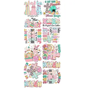 Easter premade DTF gang sheet-12 adult prints, Easter Premade DTF Gang sheet, Easter bunny transfers, Easter heat transfer, Easter Transfers
