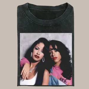 Selena and Aaliyah Vintage Style Unisex Shirt, Rap Fans Shirt, Hiphop Shirt, Lover Rap, Unisex Tee, Casual Fashion Cotton, Menswear Womenswear Top