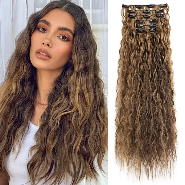 Chocolate Brown with Caramel Blonde Highlights