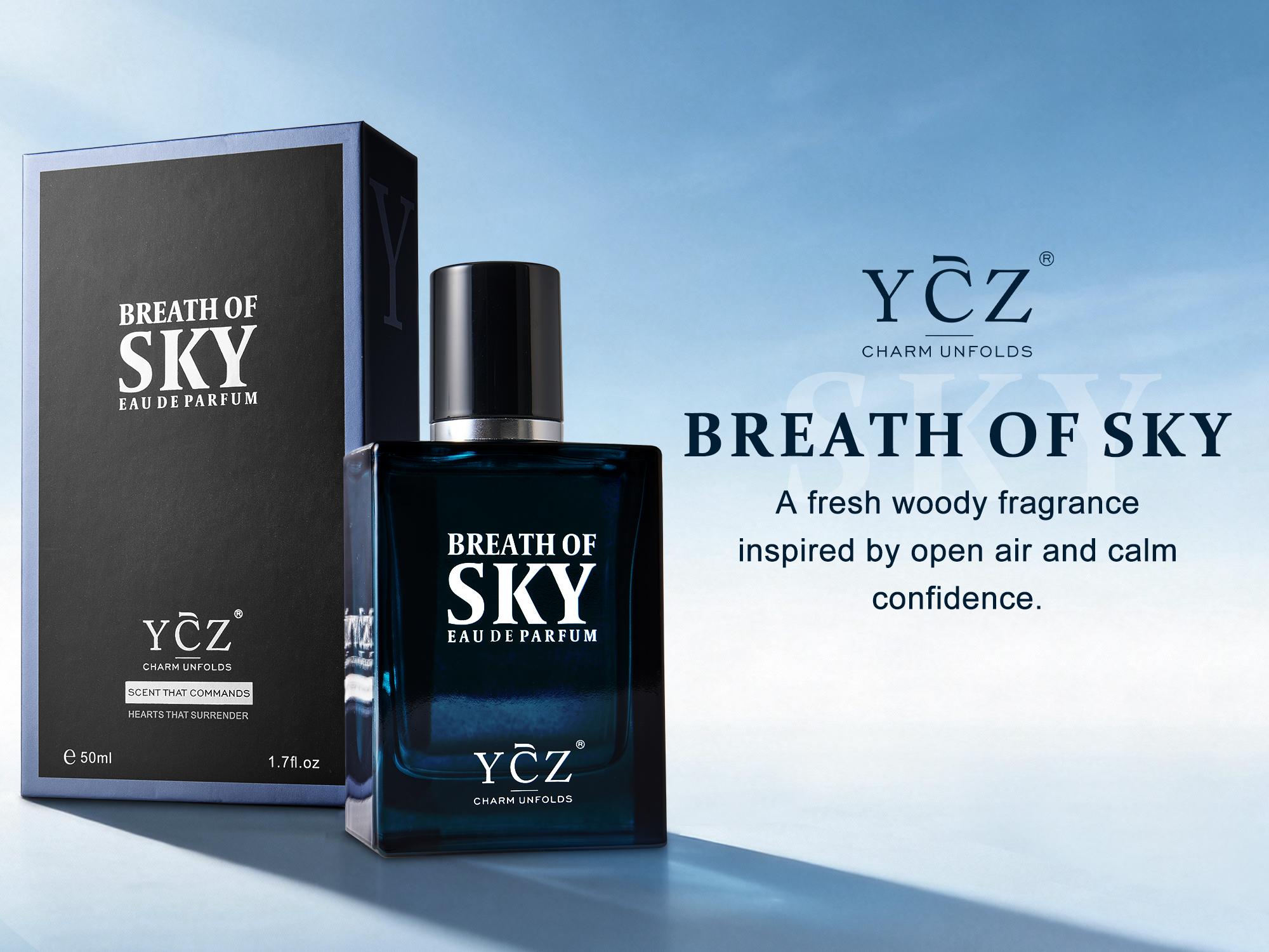 【New Arrival】YCZ Breath of Sky Eau de Parfum Unisex 50ml Fresh Airy Scent Premium Aromatic Woody Fragrance with Orange Blossom Rose Vanilla Amber Musk for Him & Her Elegant Arabian Perfume Luxurious Gift 【New Arrival】YCZ Breath of Sky Eau de Parfum Unisex 50ml Fresh Airy Scent Premium Aromatic Woody Fragrance with Orange Blossom Rose Vanilla Amber Musk for Him & Her Elegant Arabian Perfume Luxurious Gift