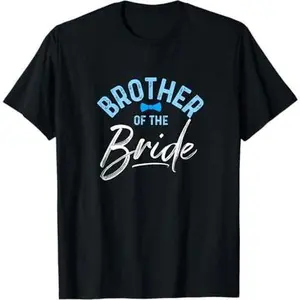 Brother Of The Bride Calligraphy T-shirt for Wedding Party T-Shirt