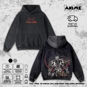 Vintage Washed Bleach Kurosaki Ichigo Vasto Lorde Graphic Tee Hoodie Sweatshirt Tanktop Unisex Men Women Streetwear Y2K Retro Anime Manga Aesthetic Acid Wash Tops