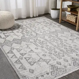 JONATHAN Y Idris Tribal Diamond Geometric Indoor Area Rug; for Living Room, Kitchen, Bedroom, Dining Room, Office