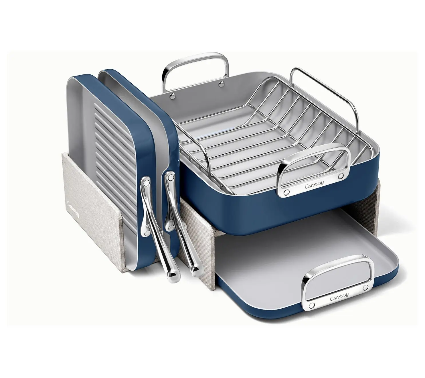 Caraway Home 5pc Square Cookware Set