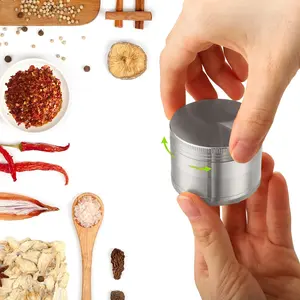 Multifunctional Spice and Herb Grinder - Round Metal Kitchen Gadget, Suitable for Christmas, Valentine's Day, Mother's Day - Ideal Gift Choice