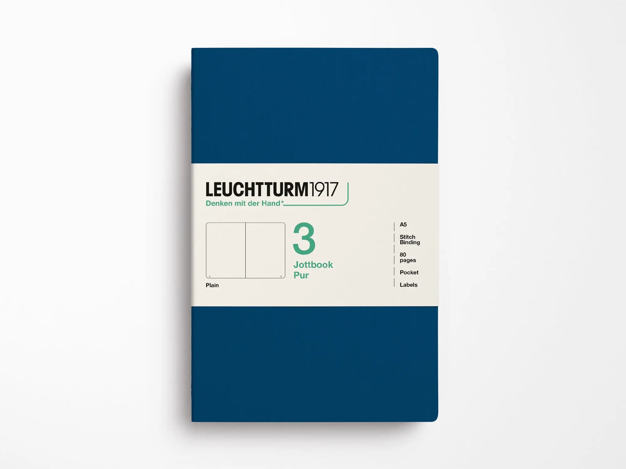 Leuchtturm 1917 Jottbook Pur Set of 3 - Indigo