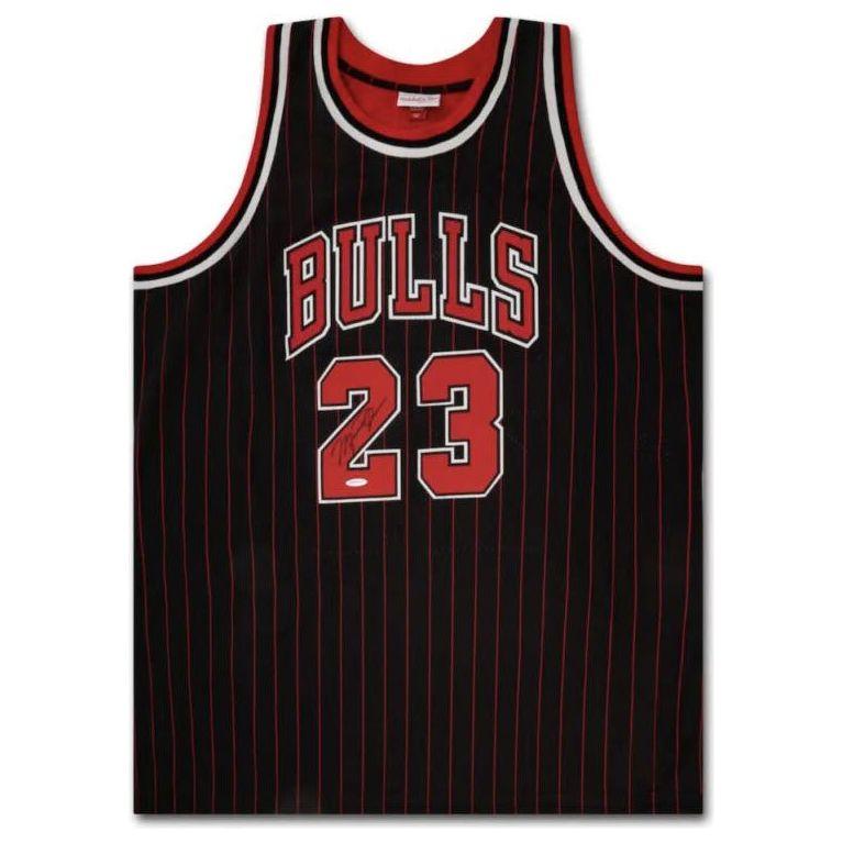 Michael Jordan Autographed Chicago Bulls 1996-97 Pinstripe M&N Authentic Jersey UDA