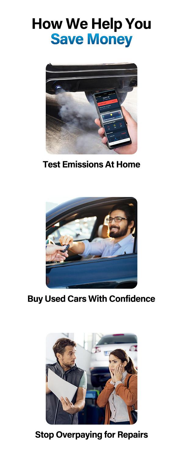 BLCKTEC 430 Car Code Reader -  OBD2 Scanner Diagnostic Tool - Fix Check Engine Light Issues, ABS, SRS, TPMS & More - Enhanced Universal OBDII Tool - Reliable Accurate Automotive Obdscanner Diagnostictool with Livedata + Full Systemscan