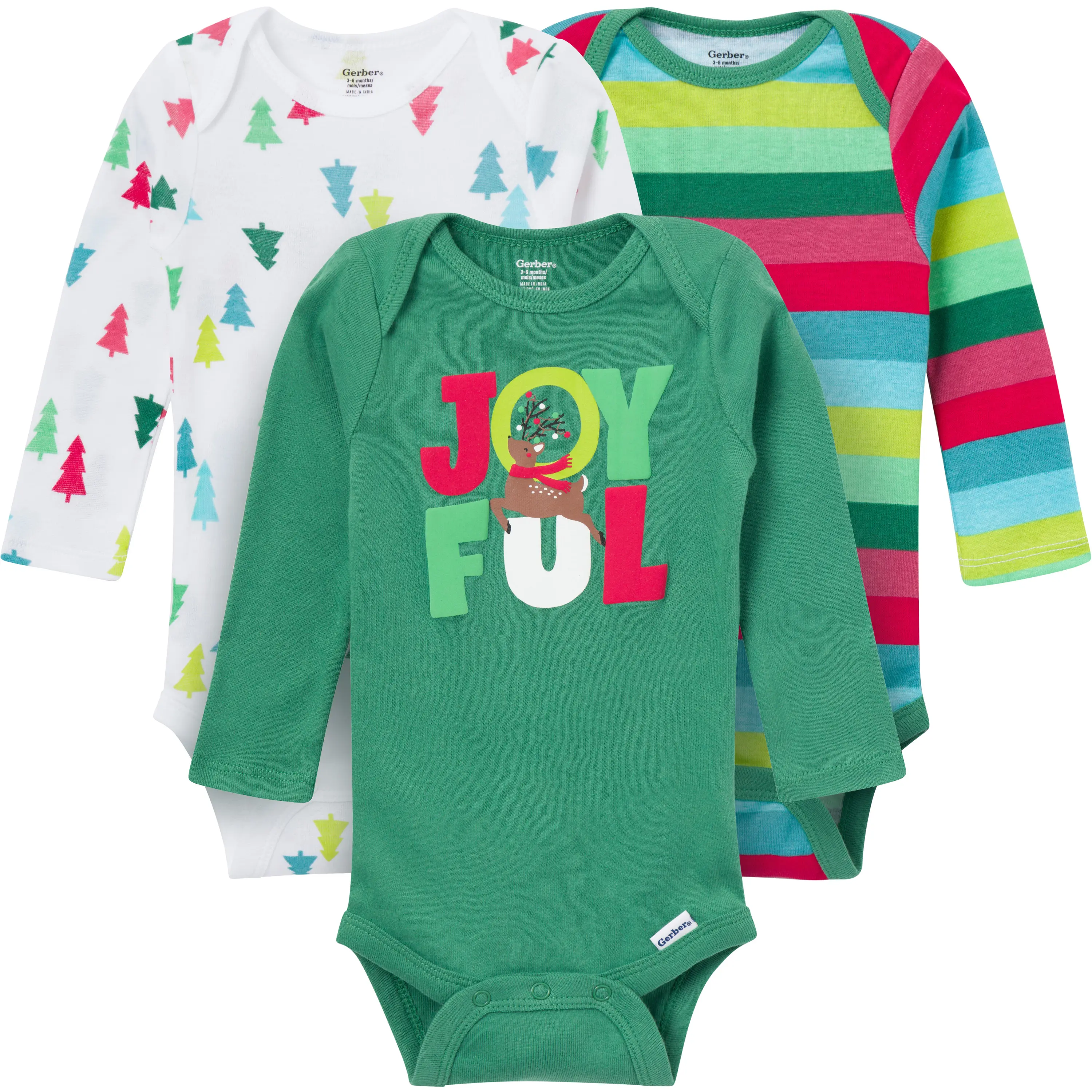 Onesies® Bodysuits 3-Pack Baby Neutral Long Sleeve