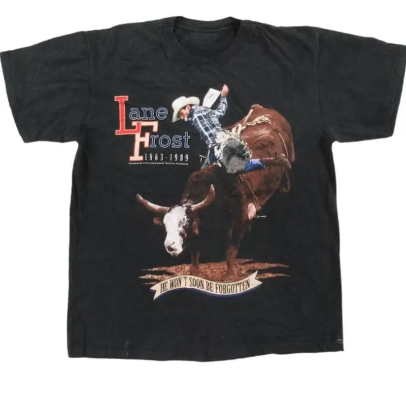 Vintage 80's Lane Frost Rodeo Memorial T-Shirt, Cowboy Trendy 2025 Shirt, Gift For Men-Womens. 9C2