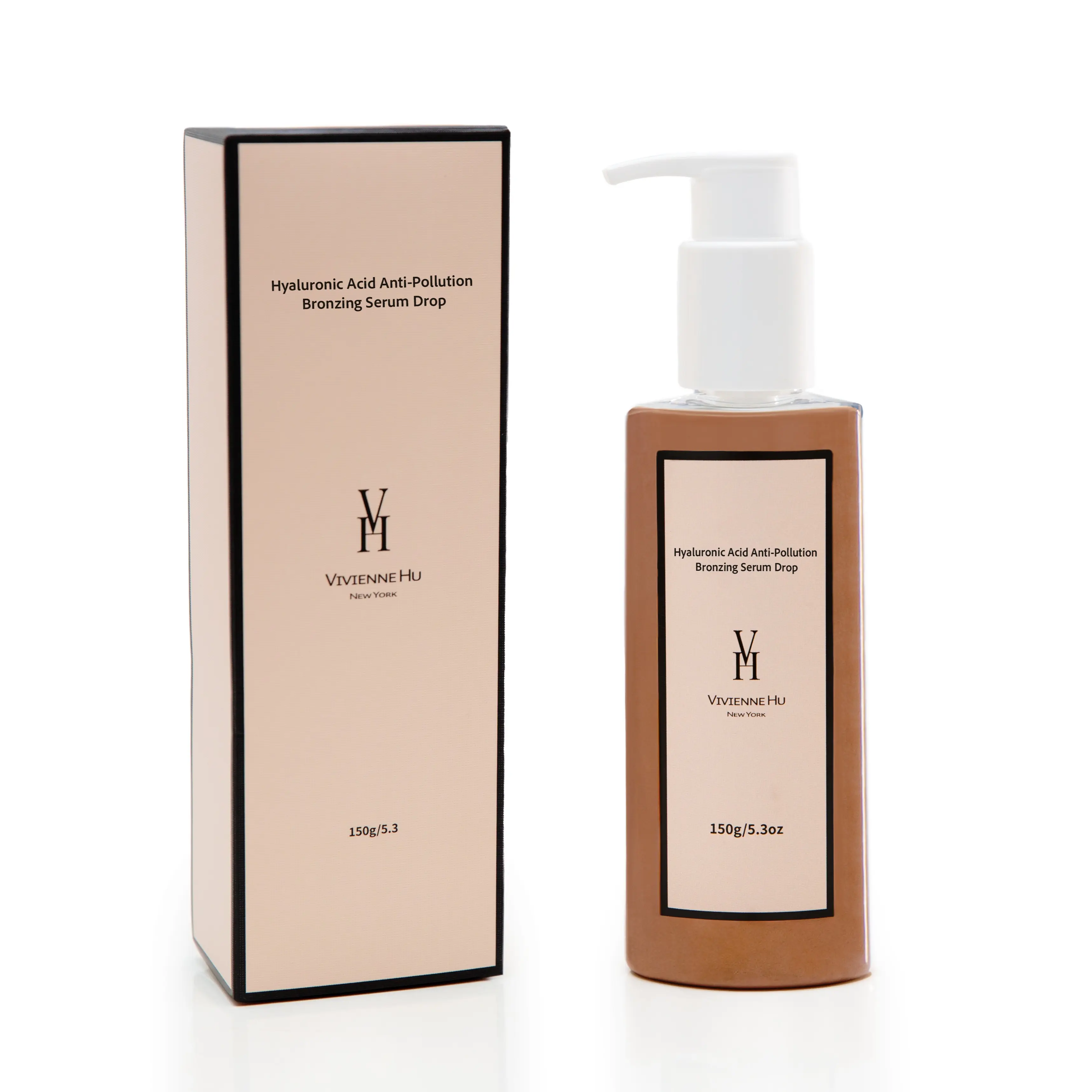 Viviennehu Hyaluronic Acid Anti Pollution Bronzing Serum Drop - Skincare Treatment for Skin Repair