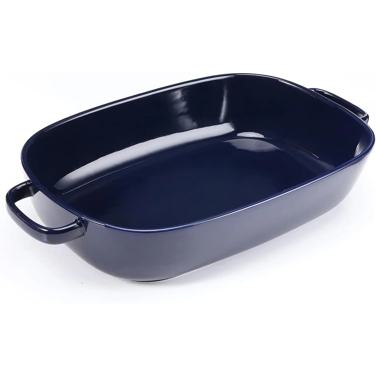 4.5 Quart Ceramic Baking Dish,Serving Bakeware for Casserole,Lasagna,Gratin,Broiling,Roasting,and Baking.Large Deep 14x10x3.11 inches Pan,Safe for Oven Microwave Refrigerator  Cabinet and