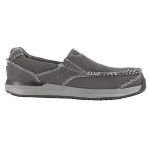 Rockport Works Mens Langon Slip Resistant Composite Toe  Work Safety Shoes Casual - Grey