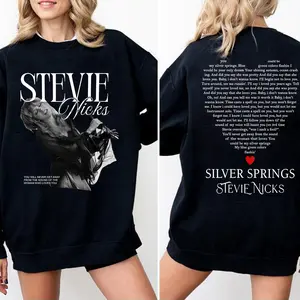 Stevie Silver Springs Vintage T-shirt, Don't Be A Lady Be A Legend 2 Side Sweatshirt, Music Concert Hoodie, Gift For Women and Man Unisex Shirts Womenswear Cotton