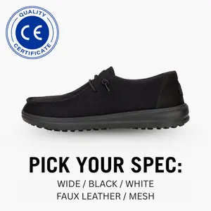 HEYDUDE Wally Work CE Certified– Mens Comfortable Slip on Certified Work Shoes