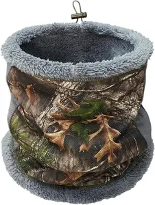 LOOGU High-Pile Fleece Neck Gaiter Windproof Warm Durable Non-Binding Cold Weather Outdoor High Pile Fleece Hunting Neck Scarf