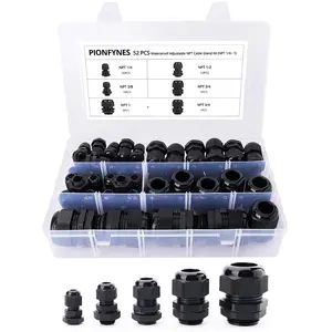 52 count  Gland 3-25mm  Adjustable 1/4'', 3/8'', 1/2'', 3/4'', 1'' NPT  Gland Joints with Gaskets