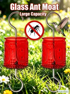 Vintage Glass Ant Moat for Hummingbird and Oriole Feeders Large Capacity Guard for Nectar Feeders