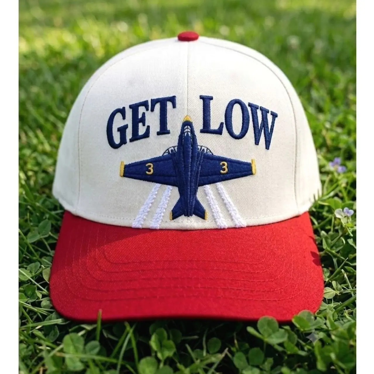 Get Low Airplane Embroidered Trucker Hat, Funny Aviation Pilot Baseball Cap, Aircraft Snapback Hat, Gift for Pilots, Gift for boys and girls