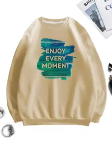 Women's Letter Graphic Print Crew Neck Sweatshirt, Casual Drop Shoulder Long Sleeve Pullover, Women's Fall & Winter Clothes for Daily Wear