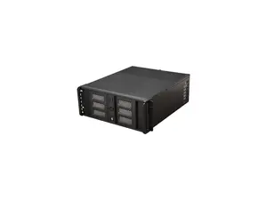 iStarUSA D400-6SE-BK 4U Rackmount Compact Stylish Server Chassis 6 External 5.25" Drive Bays