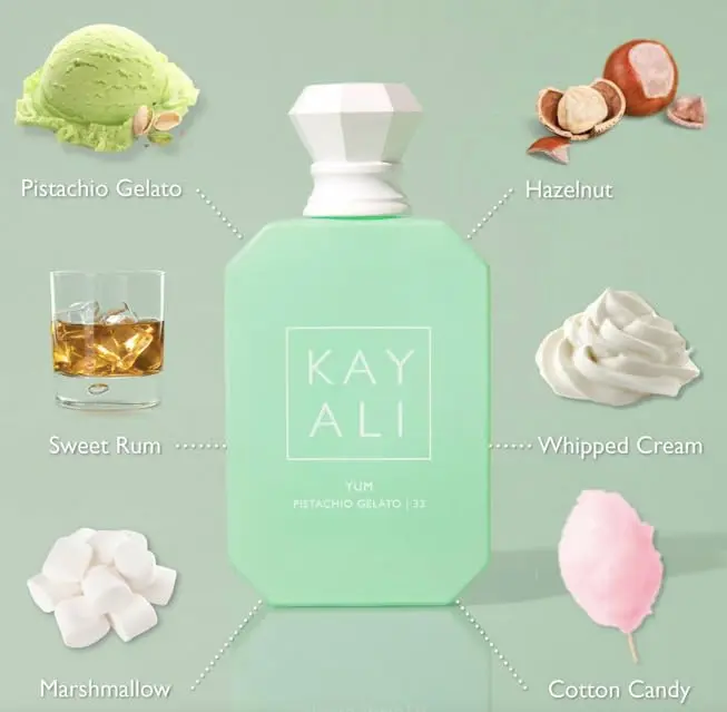 Kayali Beauty Yum Pistachio Gelato | 33 Eau De Parfum Intense Full Size (3.4 fl oz / 100 ml)