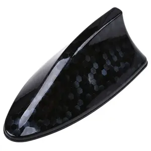 Shark Fin Car Antenna Cover Enhances FM/aM radio Signal Universal Easy Install Exterior Sticker Decoration Accessory for Vehicle Customization & Style Upgrade