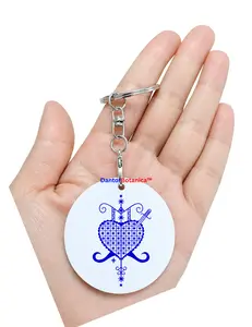 ERZULIE DANTOR KEYCHAIN  Manbo Ougan Spiritual Religious vodou voodoo Haiti Ougan Manbo Erzulie Freda Erzulie Dantor Feray Badagri Legba Damballah