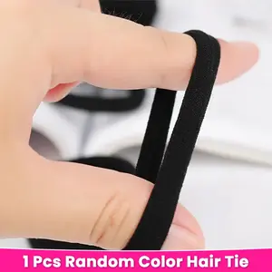Not for Sale-1 Pcs Random Color Elastic And Durable Hair Bands Suitable For Daily Use As Rubber Band Hair Accessories Bling