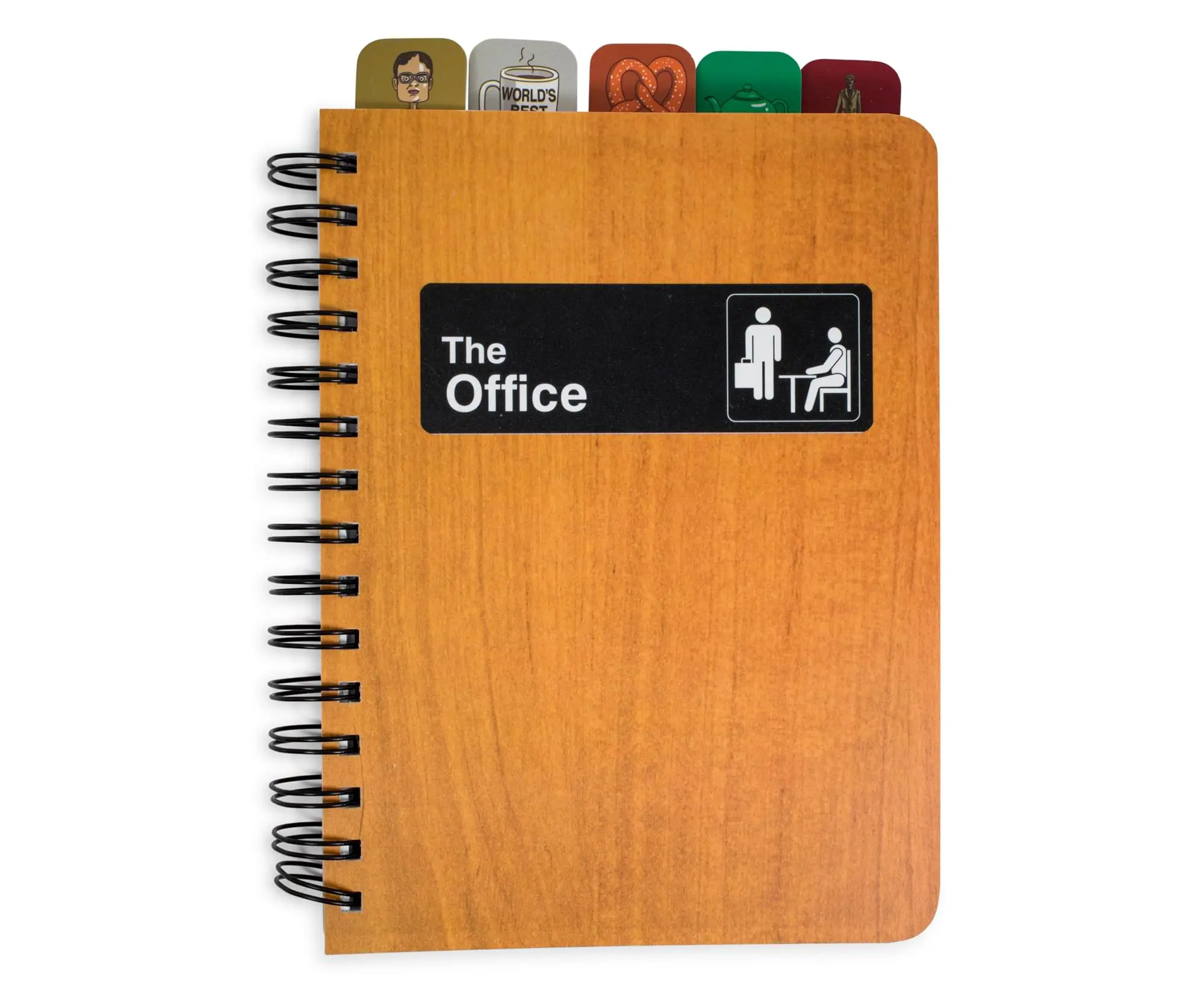 Tabbed 288-Page Spiral Notes Notebook, Durable Journal Notebook for Office Stationery Supplies