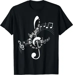 Musical Sheet Music Musicians Clef Sheet Music T-Shirt Graphic tees