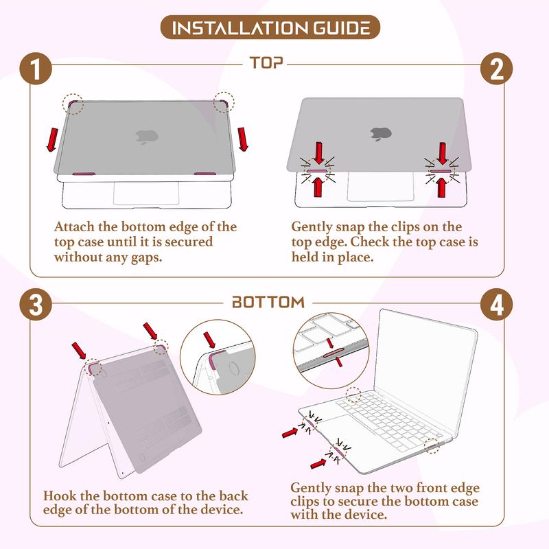 Casing Bee Bow Crush Hard Shell MacBook Case