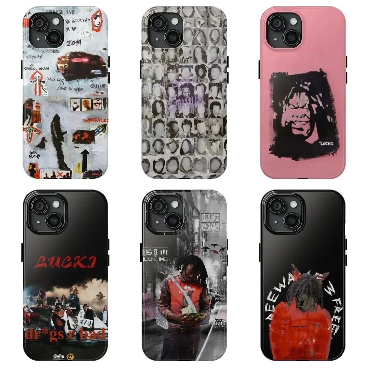 Lucki Phone Case, Underground Rap Aesthetic, Sad Trap Music Vibes, Streetwear Fan Gift, Alternative Rap Culture, Compatible with iPhone X, 11, 12, 13, 14, 15, 16, 17 & more