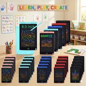 30 Pack Bulk 8.5in LCD Writing Tablets - Reusable Rainbow Doodle Boards for Kids, Classroom Supplies for Teachers, Educational Learning Toys & Bulk Student Gifts