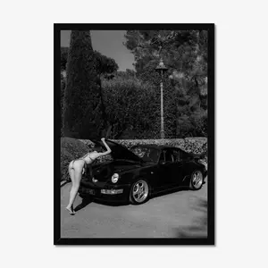 Vintage Car Poster, Old Car Poster, Vintage Sports Car No frame